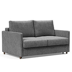 Inside 75 INNOVATION LIVING Canapé NEAH SLIM convertible 140x195 tissu Twist Charcoal