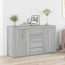 vidaXL Buffet Gris Sonoma 120 x 36 x 69 cm Bois d'ingénierie