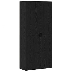vidaXL Haut Armoire 2 pcs Chêne noir 80 x 42 x 185 cm