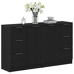 Avis vidaXL Buffet Chêne noir 120 x 30 x 70 cm Bois d'ingénierie
