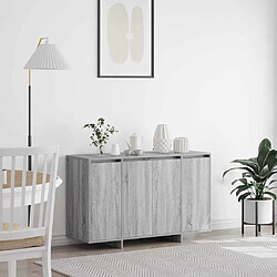 vidaXL Buffet Sonoma gris 120 x 41 x 75 cm Bois d'ingénierie