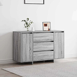 vidaXL Buffet Gris Sonoma 120 x 41 x 75 cm Bois d'ingénierie