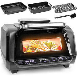 Duronic FG19 Airfryer Grill Friteuse électrique à air chaud grill 1900W Four Friteuse sans huile accessoires pour airfryer cuisson rôtir pizza gril griller frites barbecue intérieur