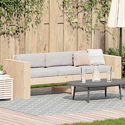 vidaXL Canapé de jardin Marron 185.5 x 60 x 62 cm Bois massif en pin