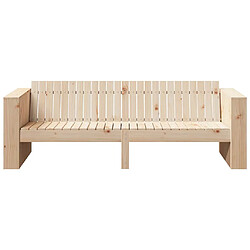 Acheter vidaXL Canapé de jardin Naturel 185,5 x 60 x 62 cm Bois de pin massif