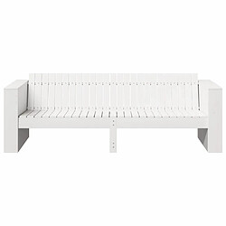 Acheter vidaXL Canapé de jardin Blanc 185,5 x 60 x 62 cm Bois de pin massif
