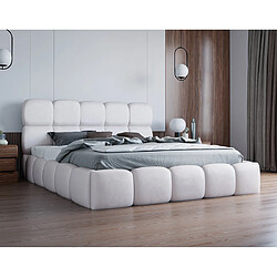 Bestmobilier Mariposa - lit coffre - 160x200 cm - sommier inclus - en velours