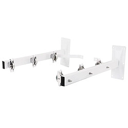 AMIG | Étendoir latéral 3 | 450 mm | Acier | Blanc