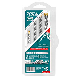 TOTAL | Jeu de 4 forets SDS Plus béton TACSD1945 | HSS