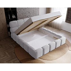 Bestmobilier Mariposa - lit coffre - 160x200 cm - sommier inclus - en velours