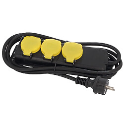 AMIG | Rallonge multiprise avec protections 3305 | Polypropylène | Noir