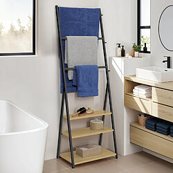 Idmarket Porte-serviettes 3 niveaux DETROIT 3 étagères design industriel