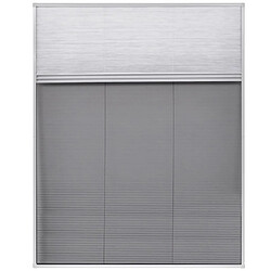 Decoshop26 Moustiquaire plissée pour fenêtre et store Aluminium 80 x 100cm DEC022166