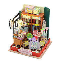 Avizar Mini Confiserie DIY à Construire avec Lumière LED et Accessoires Multicolore
