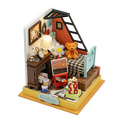 Avizar Mini Chambre pour Enfant DIY à Construire avec Lumière LED et Accessoires Multicolore