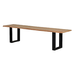 Giner y colomer Banc bois métal - Naturel