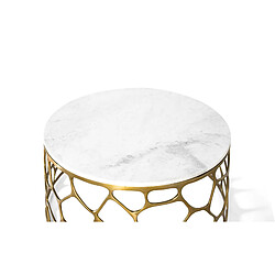 GINER Y COLOMER Table Basse Avec Plateau En Marbre Et Aluminium