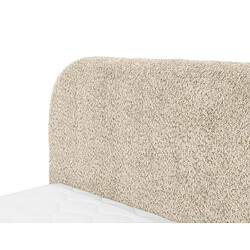 Avis Bestmobilier Orane - lit coffre - 160x200 cm - en tissu bouclette