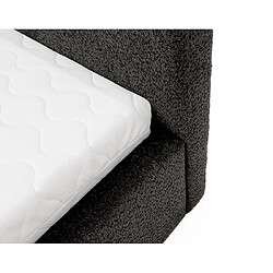Acheter Bestmobilier Orane - lit coffre - 160x200 cm - en tissu bouclette