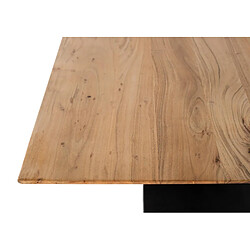 Giner y colomer Table à manger bois acacia et métal - Brun pas cher