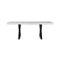 Giner y colomer Table à manger rectangulaire - Gris et noir