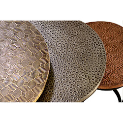 GINER Y COLOMER Ensemble De 3 Tables Basses Plateau Bronze