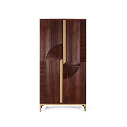 GINER Y COLOMER Meuble Bar En Bois Manguier Et Métal