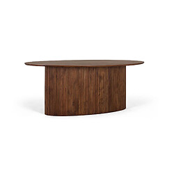 Giner y colomer Table à manger ovale acacia - Marron
