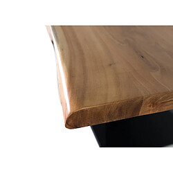 GINER Y COLOMER Table À Manger En Bois D'acacia Et Métal pas cher