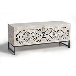 Giner y colomer Coffre en manguier - Blanc vieilli