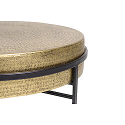 GINER Y COLOMER Table Basse Avec Plateau En Bronze Et Pieds En Métal Noir