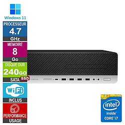 HP 800 G5 SFF i7-9700 4.70GHz 8Go/240Go SSD Wifi W11