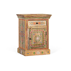 Giner y colomer table de nuit manguier - Multicolore