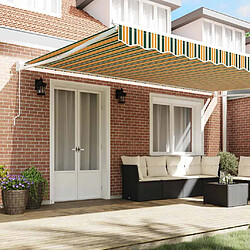 Avis vidaXL Auvent Rétractable Multicolore 500 × 300 cm