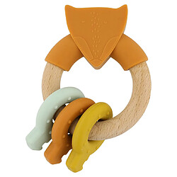 Trixie Baby Anneau d'activite en silicone bois - Mr.Fox