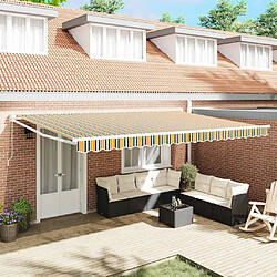 vidaXL Auvent Rétractable Multicolore 500 × 300 cm 