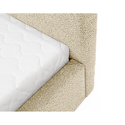 Acheter Bestmobilier Orane - lit coffre - 160x200 cm - en tissu bouclette