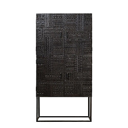 Giner y colomer Vitrine bibliothèque bois de manguier - Brun