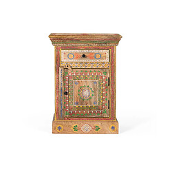 Giner y colomer table de nuit manguier - Multicolore