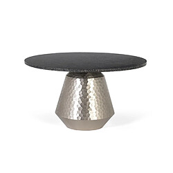 GINER Y COLOMER Table Basse Avec Plateau En Marbre Et Base En Aluminium Faite À La Main