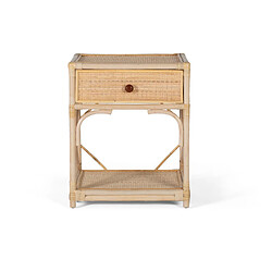 Giner y colomer Table de nuit rotin - Brun