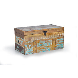 Giner y colomer Coffre en bois recyclé - Multicolore