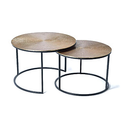 Giner y colomer Table basse ronde - Argent