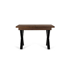 Giner y colomer Table à manger extensible bois et métal - Marron