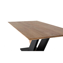 Acheter Giner y colomer Table à manger bois acacia et métal - Brun