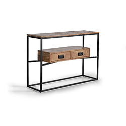GINER Y COLOMER Console En Bois Manguier Et Métal