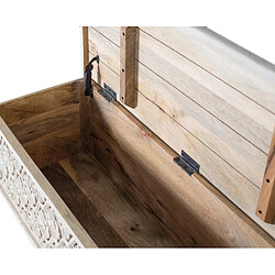 Giner y colomer Malle en bois de manguier - Blanc pas cher