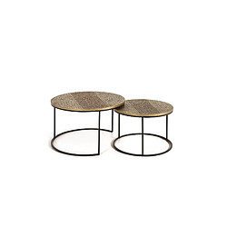 GINER Y COLOMER Lot 2 Tables Métal Et Aluminium
