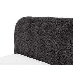 Avis Bestmobilier Orane - lit coffre - 160x200 cm - en tissu bouclette