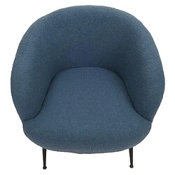Mendler Fauteuil club lounge - Bleu pas cher
